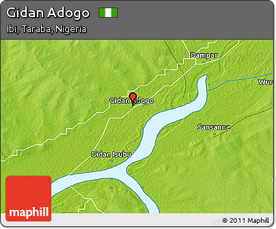 Physical 3D Map of Gidan Adogo