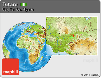 Physical Location Map of Tutare