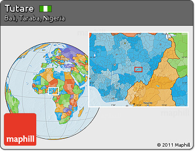 Political Location Map of Tutare