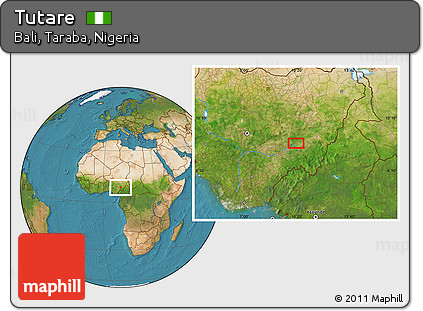 Satellite Location Map of Tutare