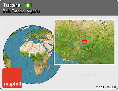 Satellite Location Map of Tutare