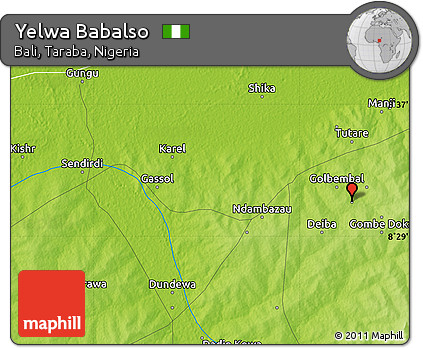 Physical Map of Yelwa Babalso
