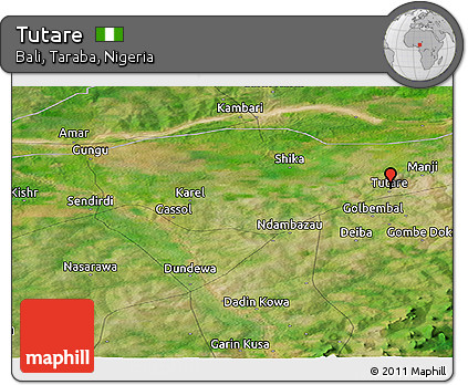 Satellite Panoramic Map of Tutare