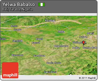 Satellite Panoramic Map of Yelwa Babalso
