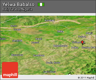 Satellite Panoramic Map of Yelwa Babalso