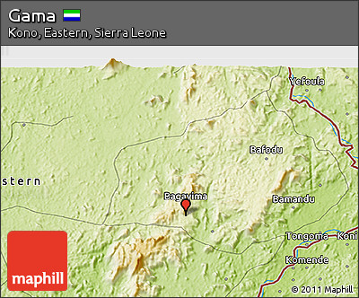 Physical 3D Map of Gama