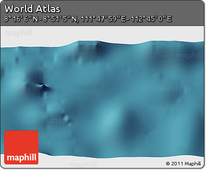 Satellite 3D Map of the Area around 8° 33' 36" N, 112° 16' 30" E