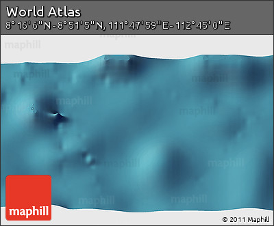 Satellite 3D Map of the Area around 8° 33' 36" N, 112° 16' 30" E