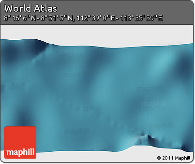 Satellite 3D Map of the Area around 8° 33' 36" N, 113° 7' 30" E