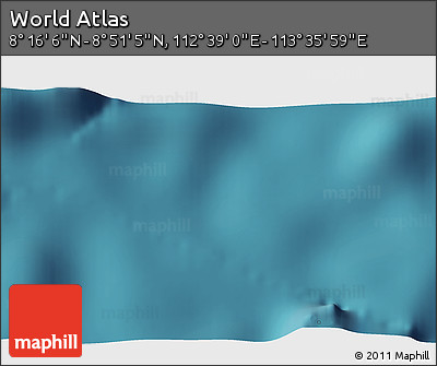 Satellite 3D Map of the Area around 8° 33' 36" N, 113° 7' 30" E