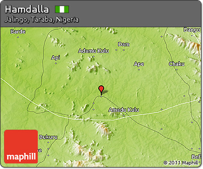 Physical 3D Map of Hamdalla