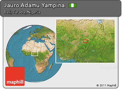 Satellite Location Map of Jauro Adamu Yampina