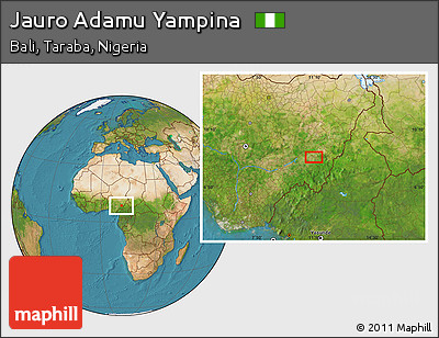 Satellite Location Map of Jauro Adamu Yampina