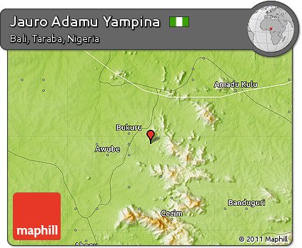 Physical Map of Jauro Adamu Yampina