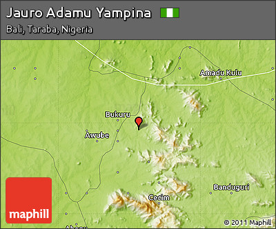 Physical Map of Jauro Adamu Yampina