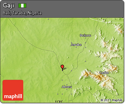 Physical Map of Gaji