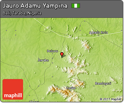 Physical Map of Jauro Adamu Yampina