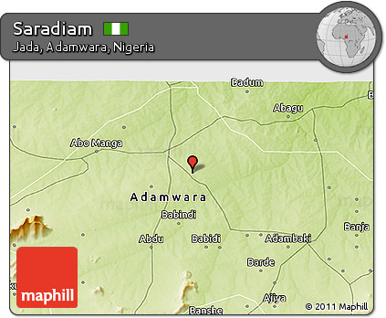 Physical 3D Map of Saradiam
