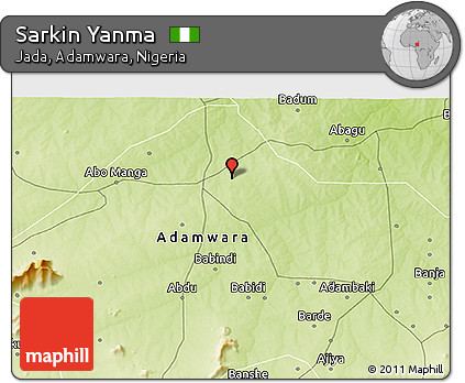 Physical 3D Map of Sarkin Yanma
