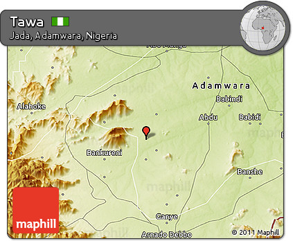 Physical 3D Map of Tawa