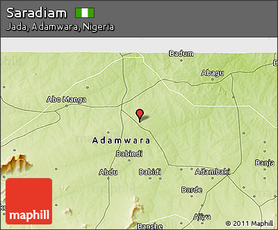 Physical 3D Map of Saradiam