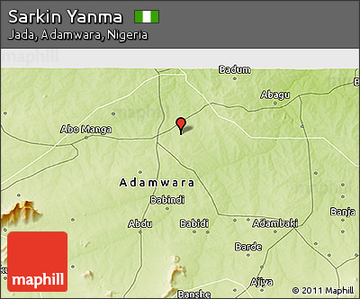 Physical 3D Map of Sarkin Yanma