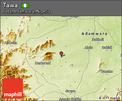 Physical 3D Map of Tawa