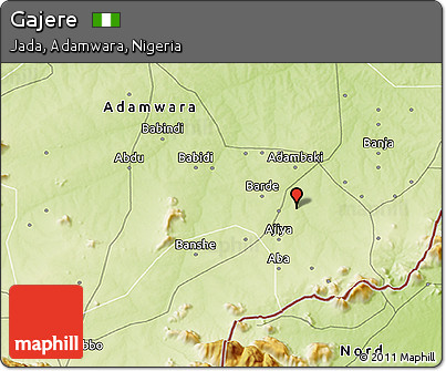 Physical 3D Map of Gajere