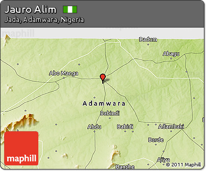 Physical 3D Map of Jauro Alim