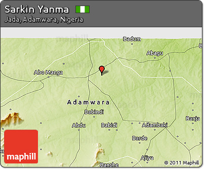 Physical 3D Map of Sarkin Yanma