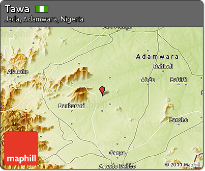 Physical 3D Map of Tawa