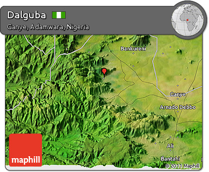 Satellite 3D Map of Dalguba