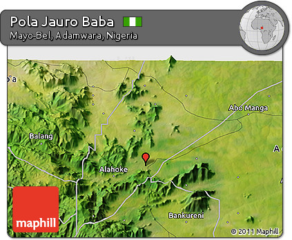 Satellite 3D Map of Pola Jauro Baba