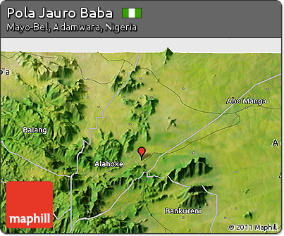 Satellite 3D Map of Pola Jauro Baba