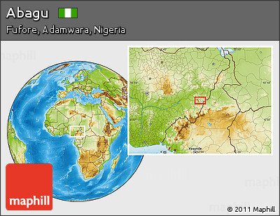 Physical Location Map of Abagu