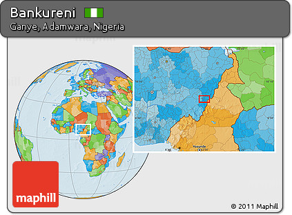 Political Location Map of Bankureni