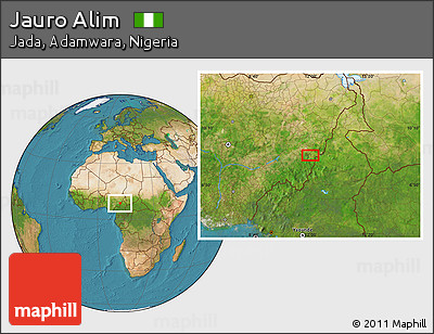 Satellite Location Map of Jauro Alim