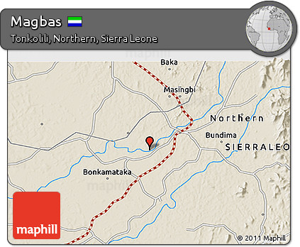 Shaded Relief 3D Map of Magbas