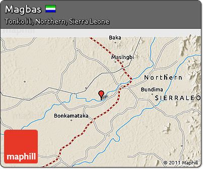 Shaded Relief 3D Map of Magbas