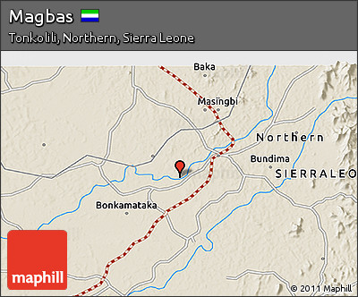 Shaded Relief 3D Map of Magbas