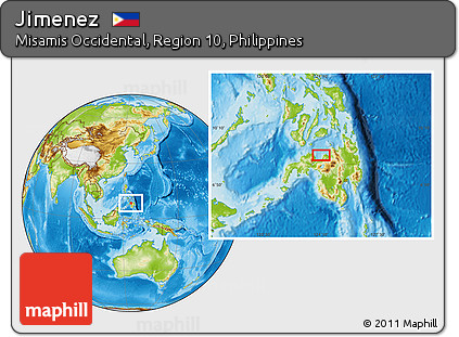 Physical Location Map of Jimenez