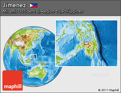 Physical Location Map of Jimenez