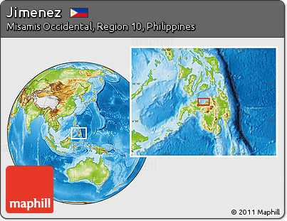 Physical Location Map of Jimenez