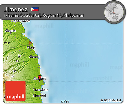 Physical Map of Jimenez