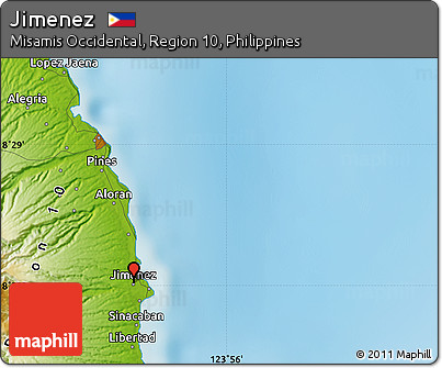 Physical Map of Jimenez