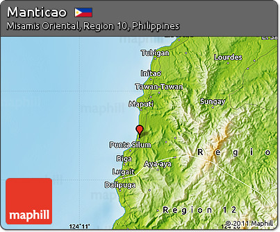 Physical Map of Manticao