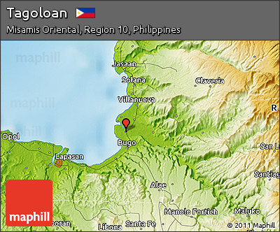 Physical 3D Map of Tagoloan