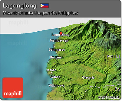 Satellite 3D Map of Lagonglong