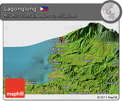 Satellite Panoramic Map of Lagonglong