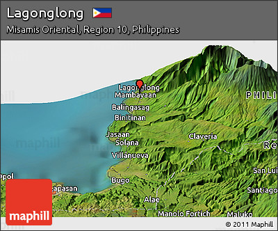 Satellite Panoramic Map of Lagonglong